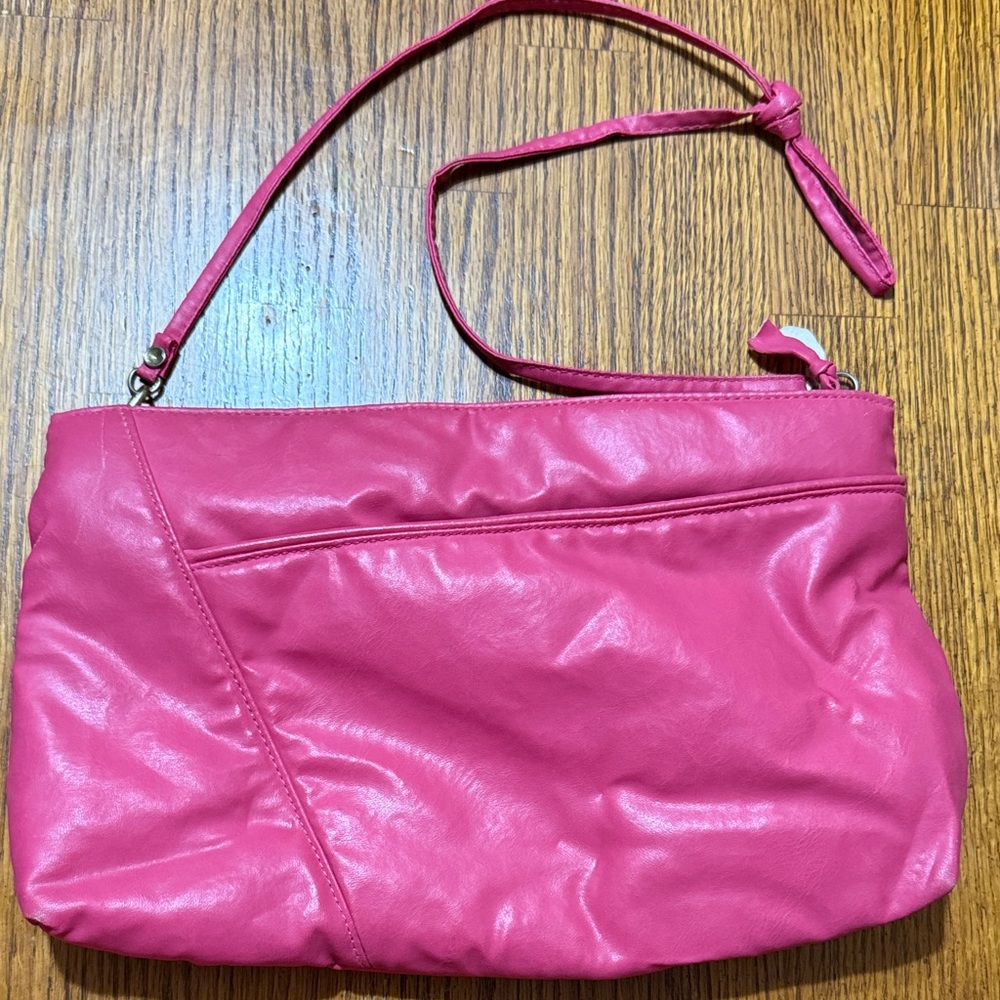 Pink Leather Women's Bag. I can’t remember what brand it is.